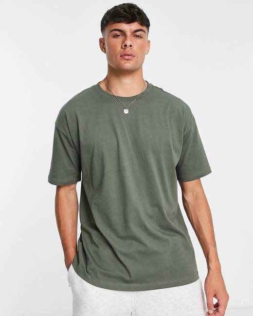 Green Men's Oversized T-Shirts - Clothing