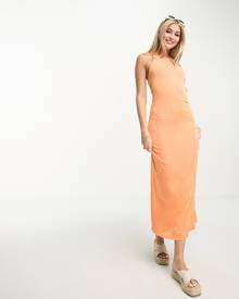 Charlie Holiday Celia cut out body-conscious dress in orange