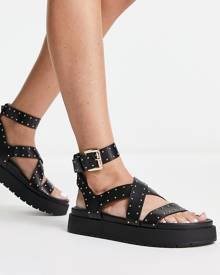 Bershka discount black sandals