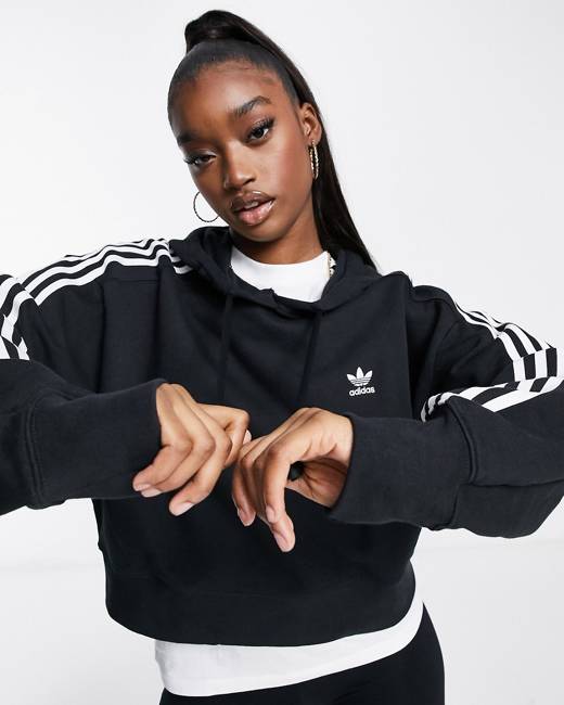 Adidas Women\'s Crop Sweatshirts - USA Stylicy Clothing 
