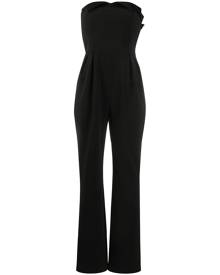 Moschino strapless pleated jumpsuit - Black