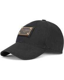 Dolce & Gabbana logo-plaque baseball cap - Black