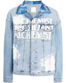 Alchemist logo-print denim jacket - Blue