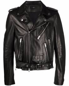AMIRI leather biker jacket - Black