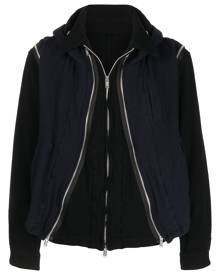 Undercover zipped panels hooded jacket - Black