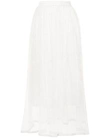Lorena Antoniazzi flared tulle layered midi skirt - White