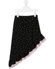 WAUW CAPOW by BANGBANG polka dot asymmetric skirt - Black