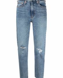 rag & bone ripped-detail cropped jeans - Blue