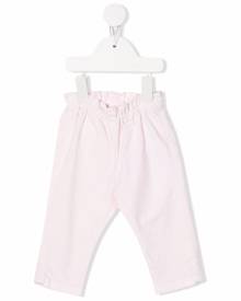 Bonpoint elasticated-waist cotton trousers - Pink