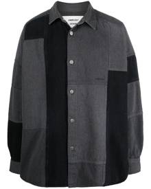 AMBUSH patchwork denim shirt - Grey