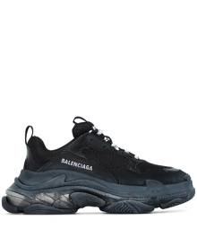 Balenciaga Triple S mesh and leather sneakers - Black
