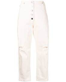 Rachel Comey tapered ripped jeans - White