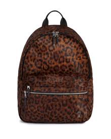 AMI Paris leopard-print zipped backpack - 202
