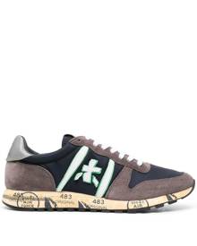 Premiata Eric low-top panelled sneakers - Brown