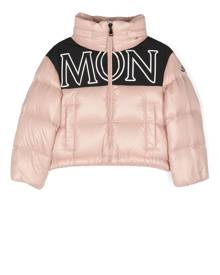 Moncler Enfant logo-print puffer jacket - Pink