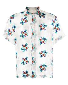 BODE sheer daisy-embroidery shirt - White