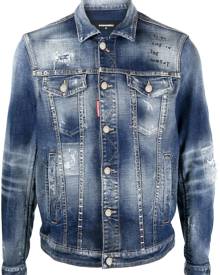 Dsquared2 distressed denim jacket - Blue