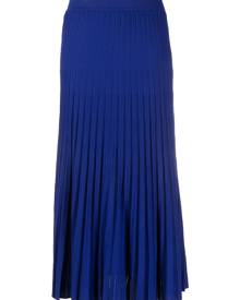 P.A.R.O.S.H. pleated midi skirt - Blue