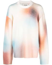 Nanushka Jetse tie-dye print crew neck sweatshirt - Neutrals