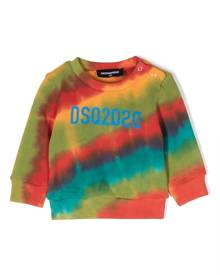 Dsquared2 Kids logo print tie-dye sweatshirt