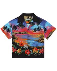 Dolce & Gabbana Kids all-over graphic-print shirt - Multicolour