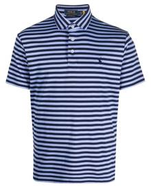 Polo Ralph Lauren stripe-print cotton polo shirt - Blue