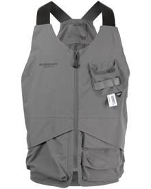 Musium Div. multi-pocket utility vest - Grey