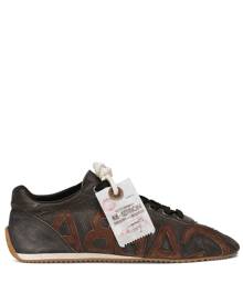 Dolce & Gabbana all-over logo-print sneakers - Brown