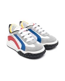 Dsquared2 Kids multicolour panelled sneakers - White