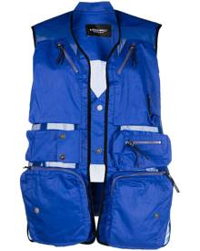 A-COLD-WALL* panelled utility vest - Blue