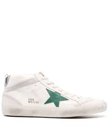 Golden Goose Mid Star leather sneakers - White