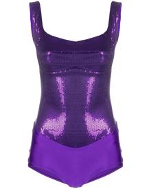 Atu Body Couture sequin-embellished sleeveless top - Purple