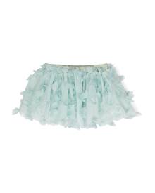 Simonetta elasticated-waistband tulle skirt - Green