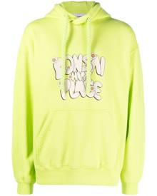 Bonsai slogan-print hoodie - Green