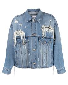 Doublet distressed denim jacket - Blue