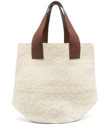 Sensi Studio oversized straw tote bag - Neutrals