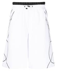 Plein Sport Scratch elasticated waist shorts - White