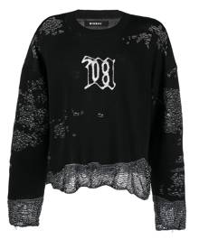 MISBHV intarsia-knit long-sleeve jumper - Black