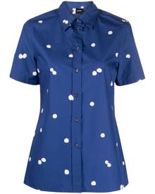 ASPESI abstract polka-dot print shirt - Blue