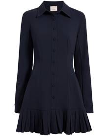 Cinq A Sept flared mini shirt dress - Blue