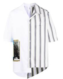 Lanvin asymmetric patchwork shirt - White
