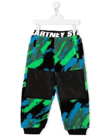 Stella McCartney Kids camouflage-pattern track pants - Black