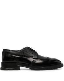 Alexander McQueen lace-up leather brogues - Black