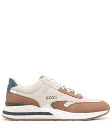 BOSS low-top panelled sneakers - Brown