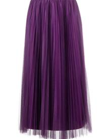 Fabiana Filippi pleated tulle midi skirt - Purple