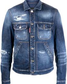 Dsquared2 distressed denim jacket - Blue