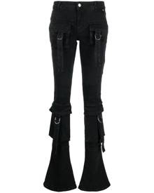 Blumarine slim-fit cargo jeans - Black