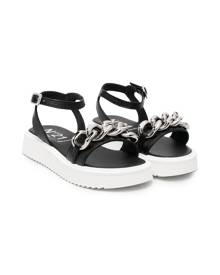 Nº21 Kids logo pool slides - White