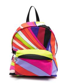 PUCCI Junior swirl-print canvas backpack - Red