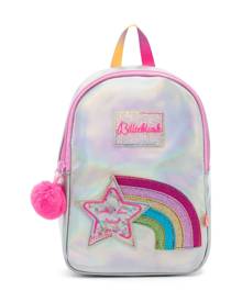 Billieblush rainbow-motif backpack - Silver